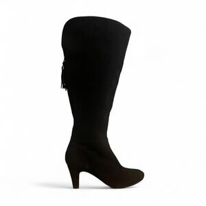 Y2K Black Suede Knee‎ High Boots